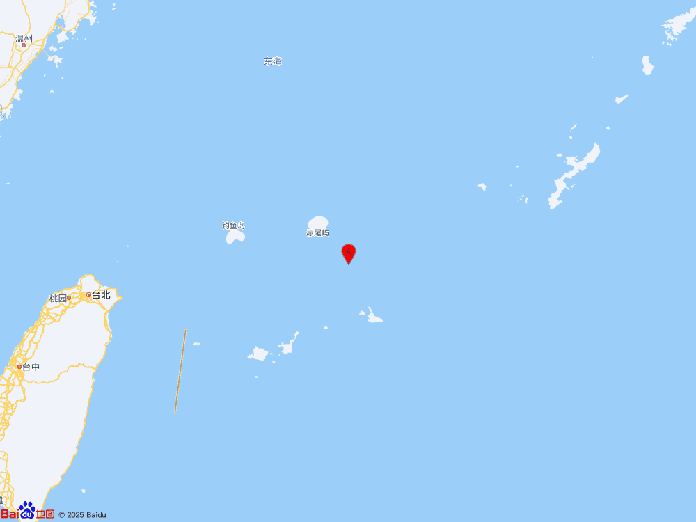 先岛诸岛（北纬25.45度，东经125.00度）发生5.2级地震