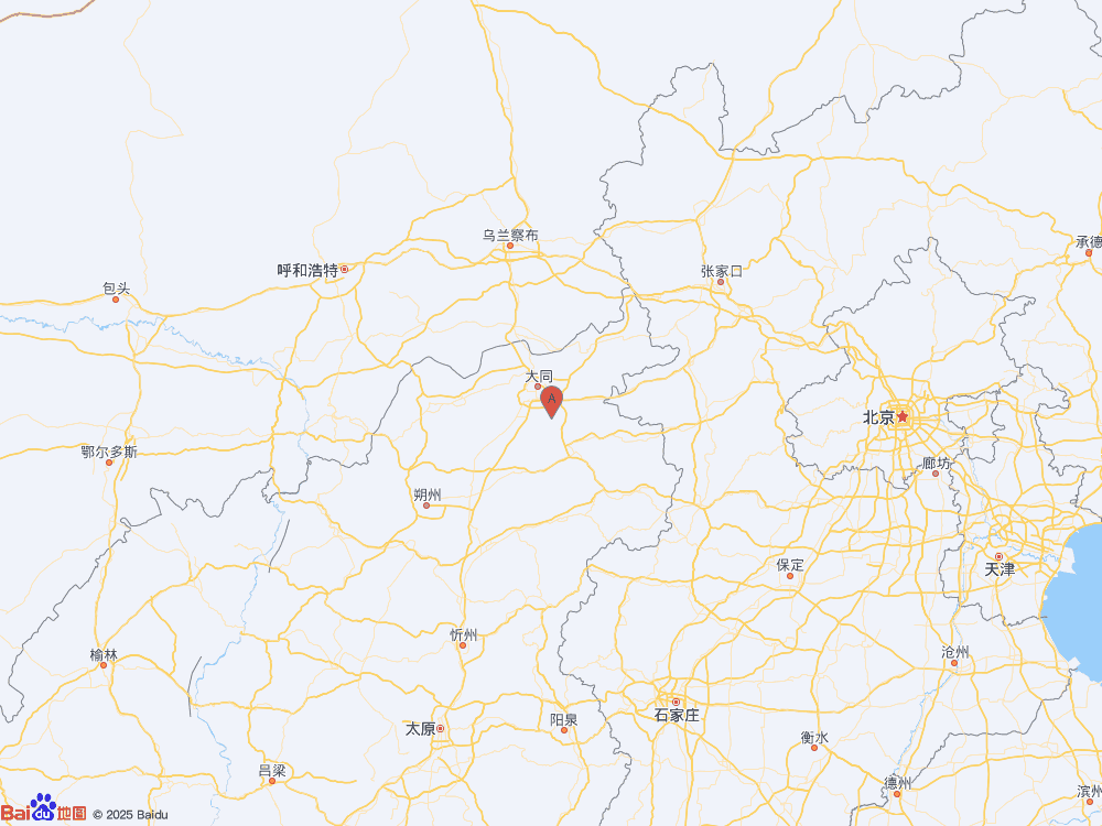 山西大同市云州区发生3.8级地震