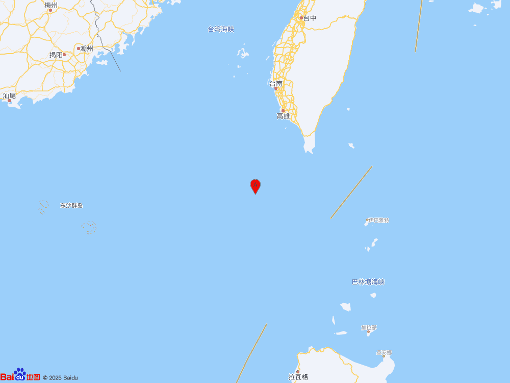 南海海域发生4.4级地震