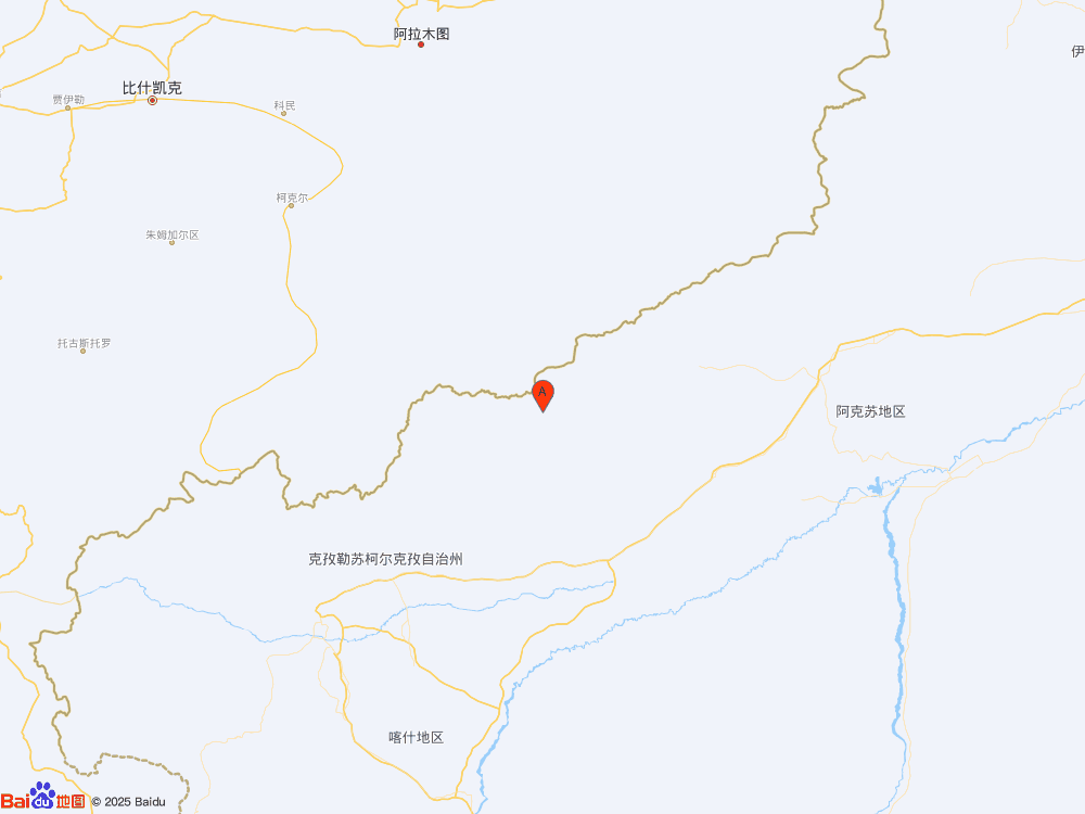 新疆克孜勒苏州阿合奇县（北纬40.94度，东经77.88度）发生3.6级地震